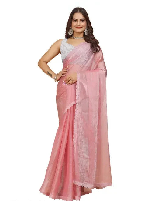New Fashionable Diamond Work Jimmy Choo Saree in 5 Colors