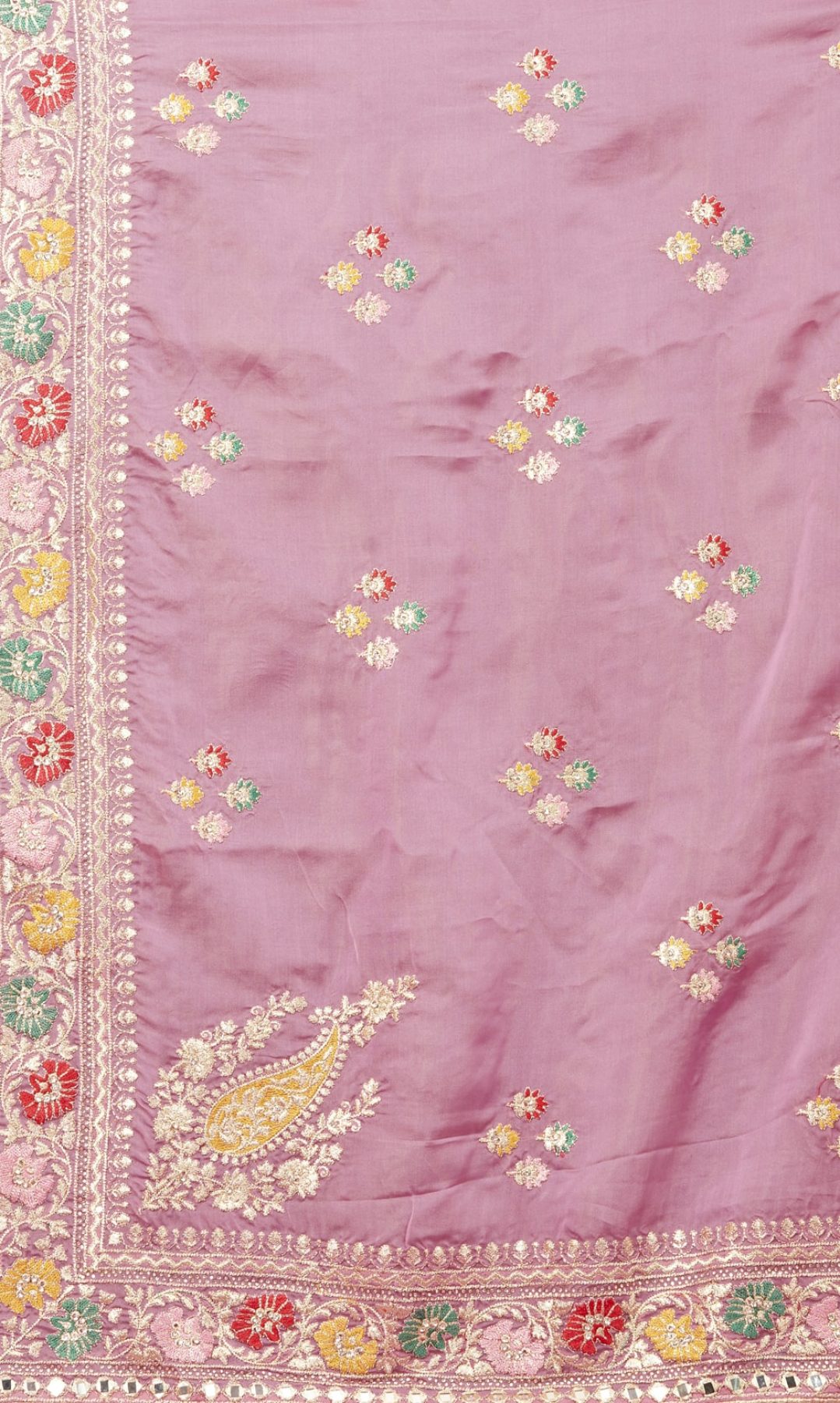 Premium Jari and Pure Mirror worked Organza Saree