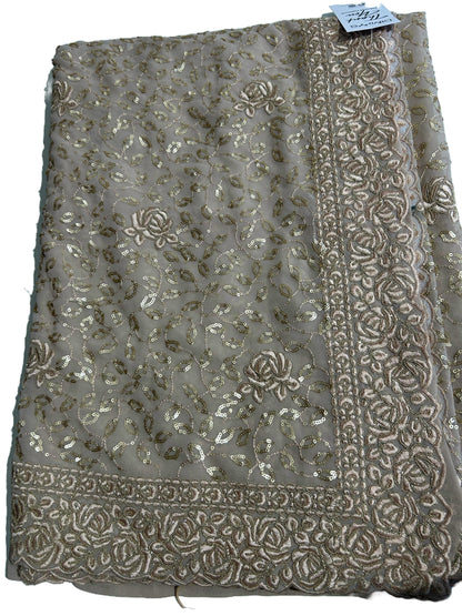 Gorgeous Georgette Saree with Sequin Embellishments