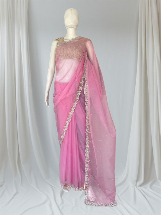 Premium quality Girlish Saree in Organza fabric