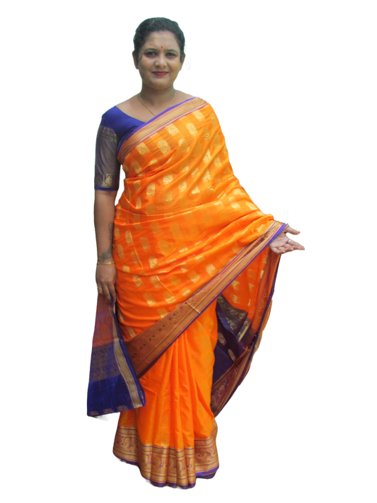 Pretty Women's Turmeric Yellow Linen Saree