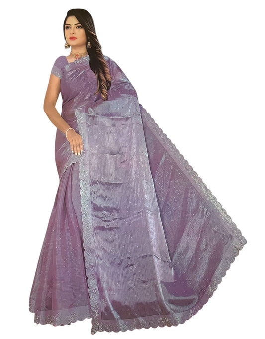 New Fashionable Diamond Work Jimmy Choo Saree in 5 Colors